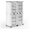 Luxor Modular Classroom Storage Cabinet - 4 stacked modules with 12 large bins MBS-STR-22-12L - alternate 1
